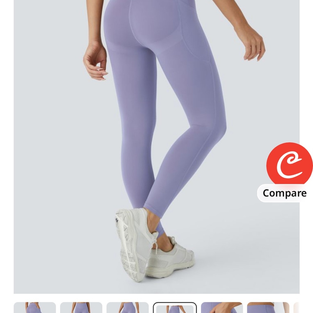 NEW with tags HALARA Women's Lavender ultra sculpt Leggings 7/8 length XL